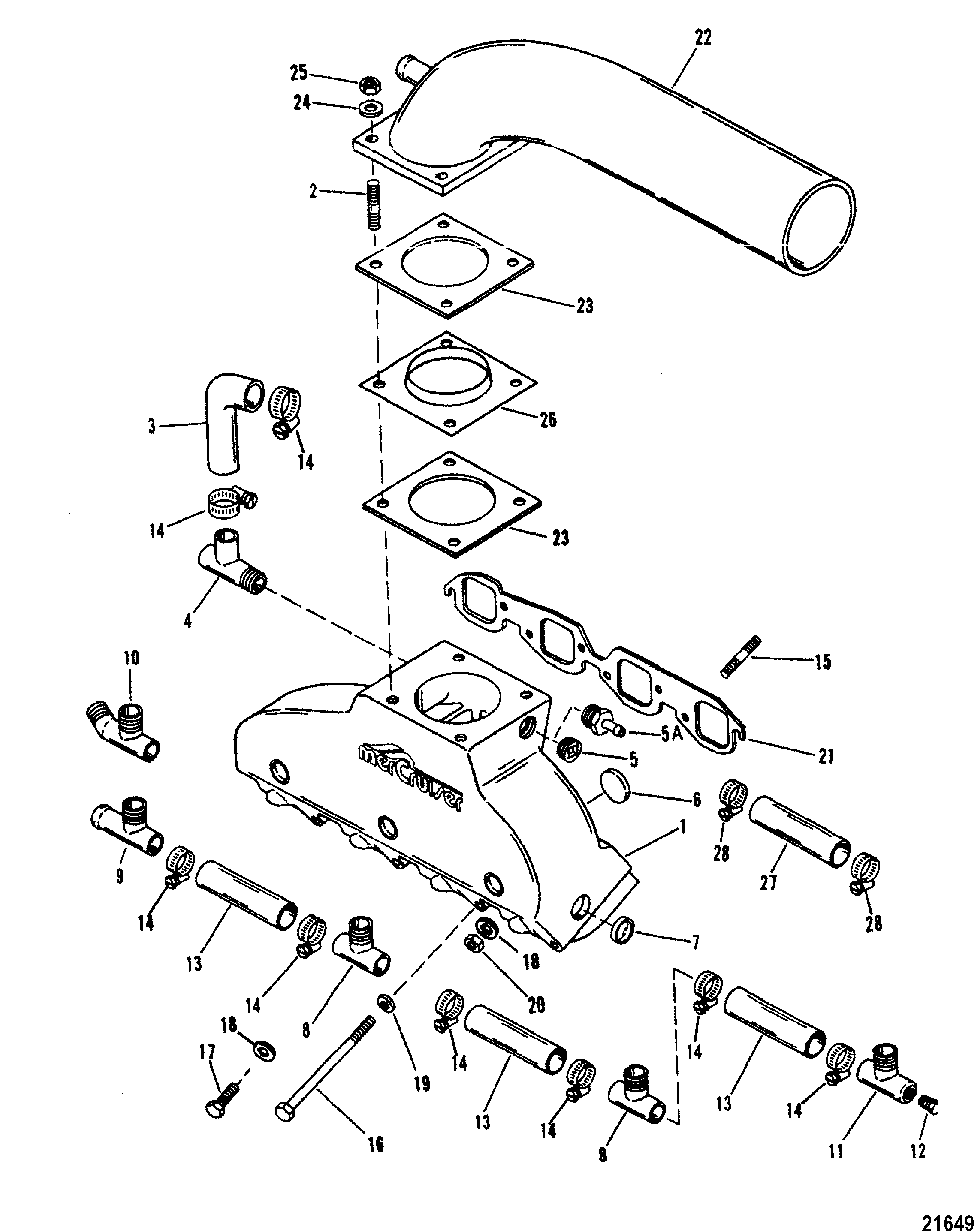 CP Performance - Exhaust Manifold - Elbow (425 GIL System)
