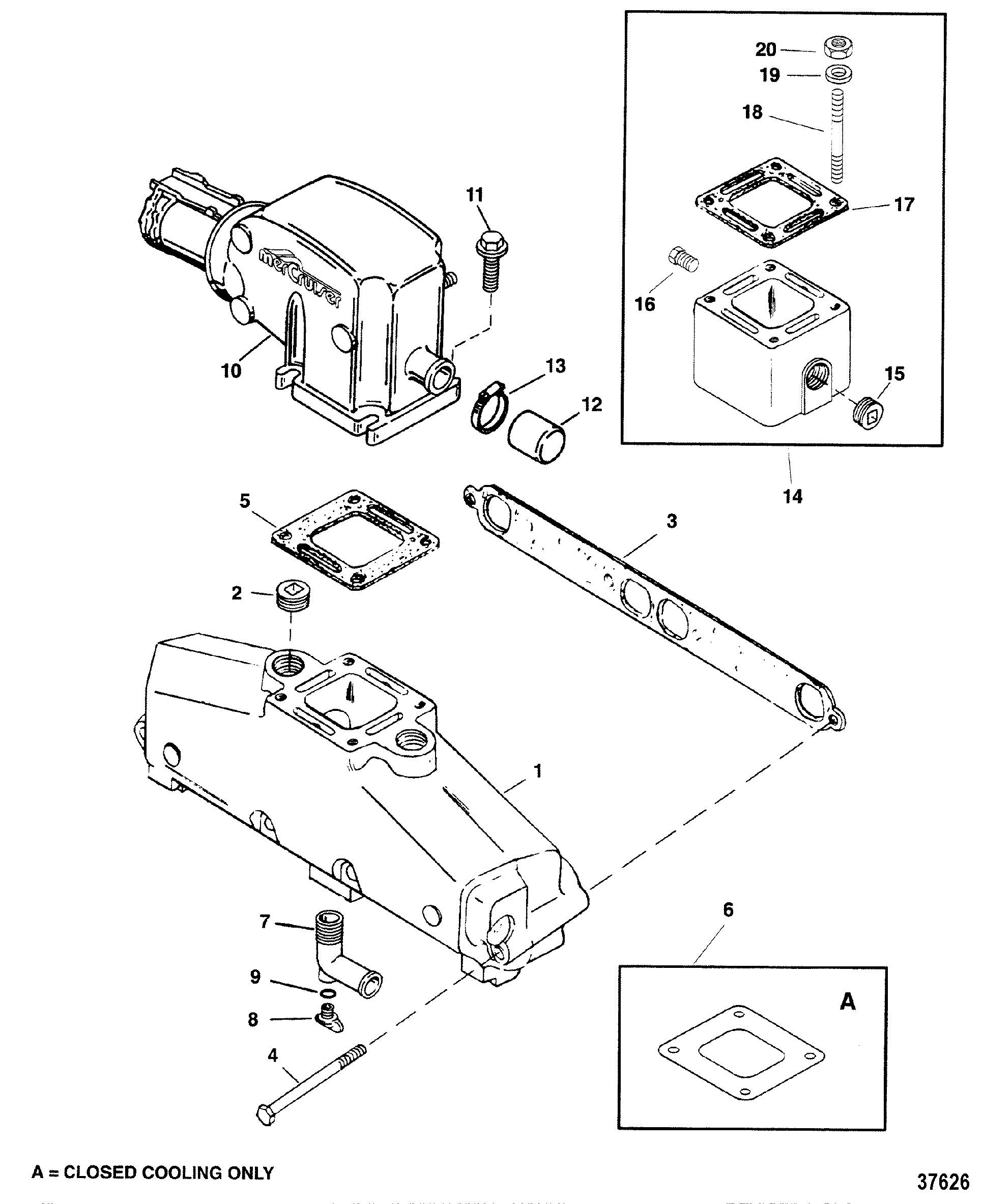 CP Performance - Exhaust Manifold And Stainless Steel Exhaust Elbow