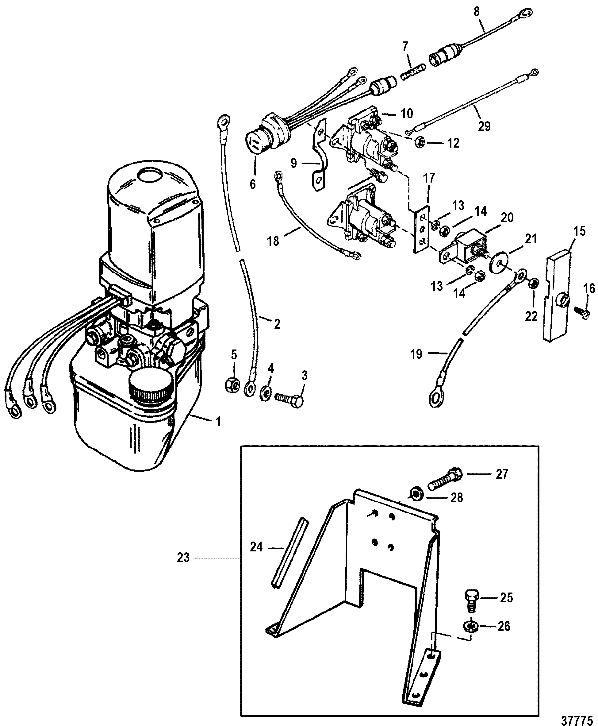 CP Performance - Hydraulic Pump And Bracket