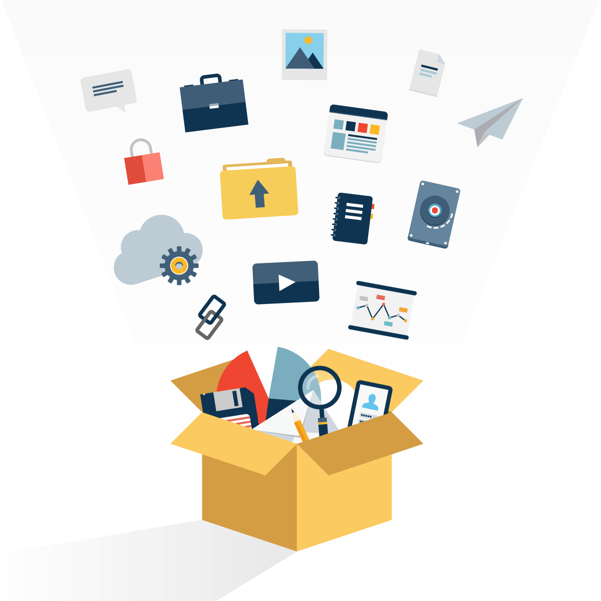 Data collection clipart