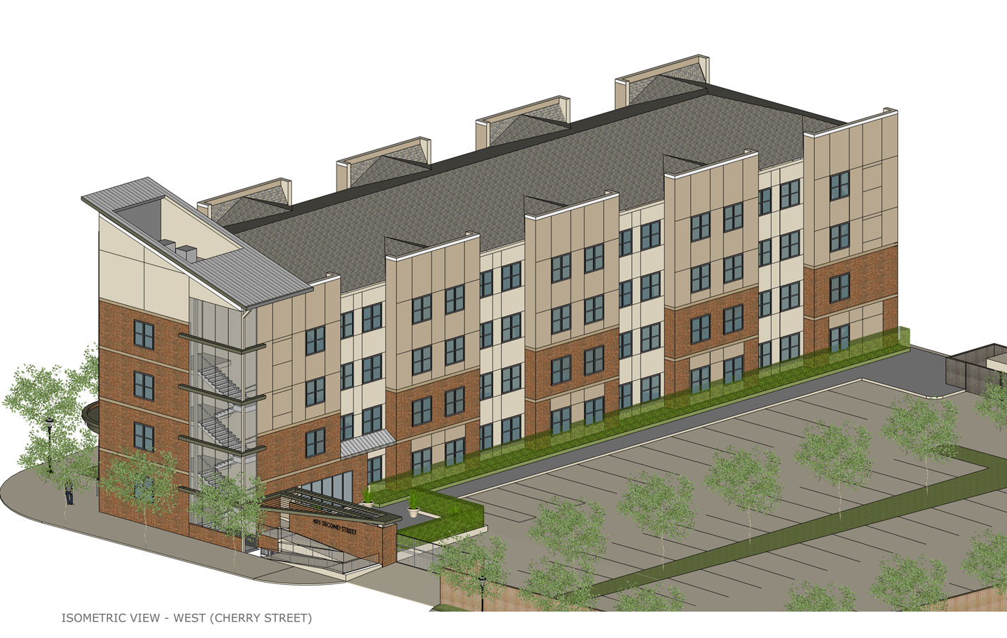 401 2nd Street Apartments Concept CPY ARCH