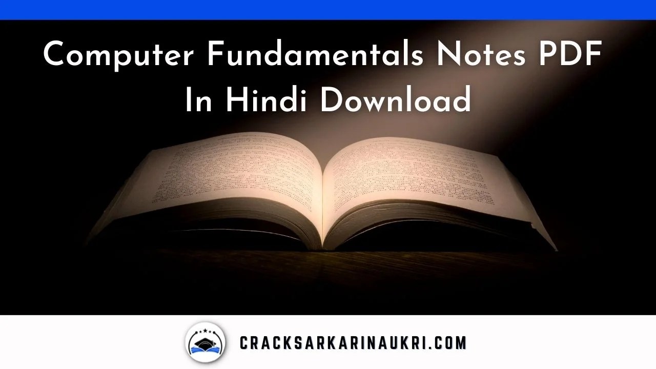 (Latest Edition) Computer Fundamentals Notes PDF In Hindi Download 2023