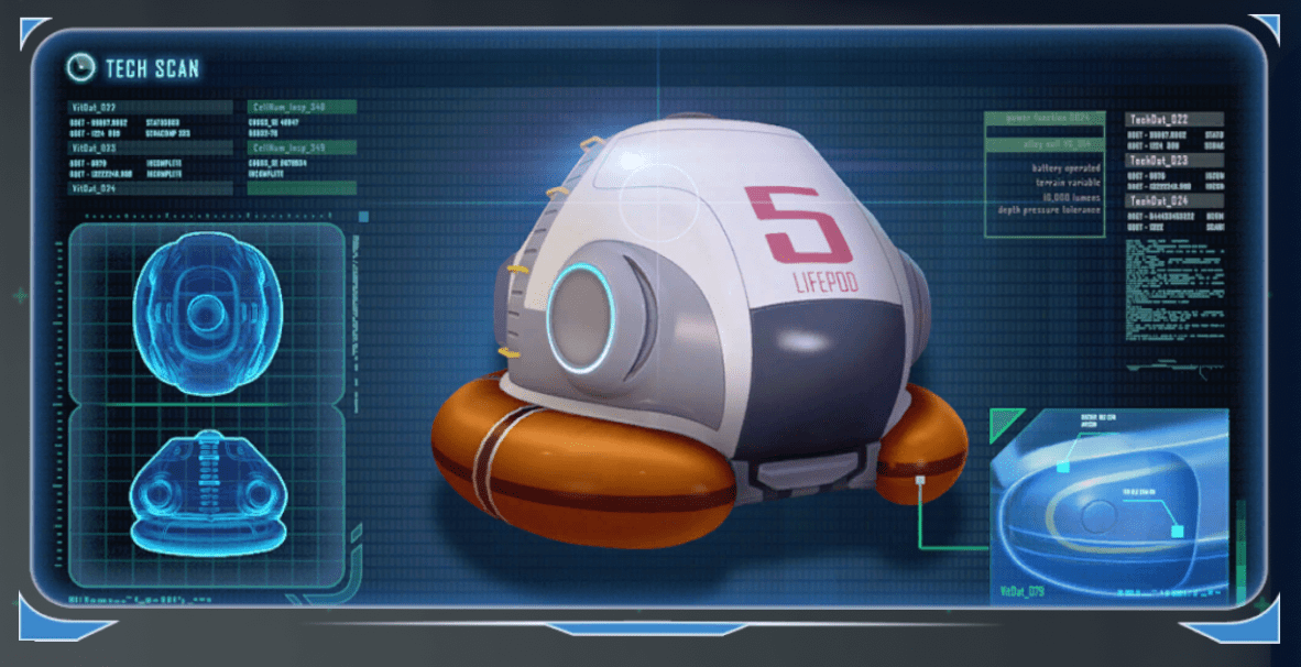 Subnautica Your Lifepod and PDA Craftable Worlds