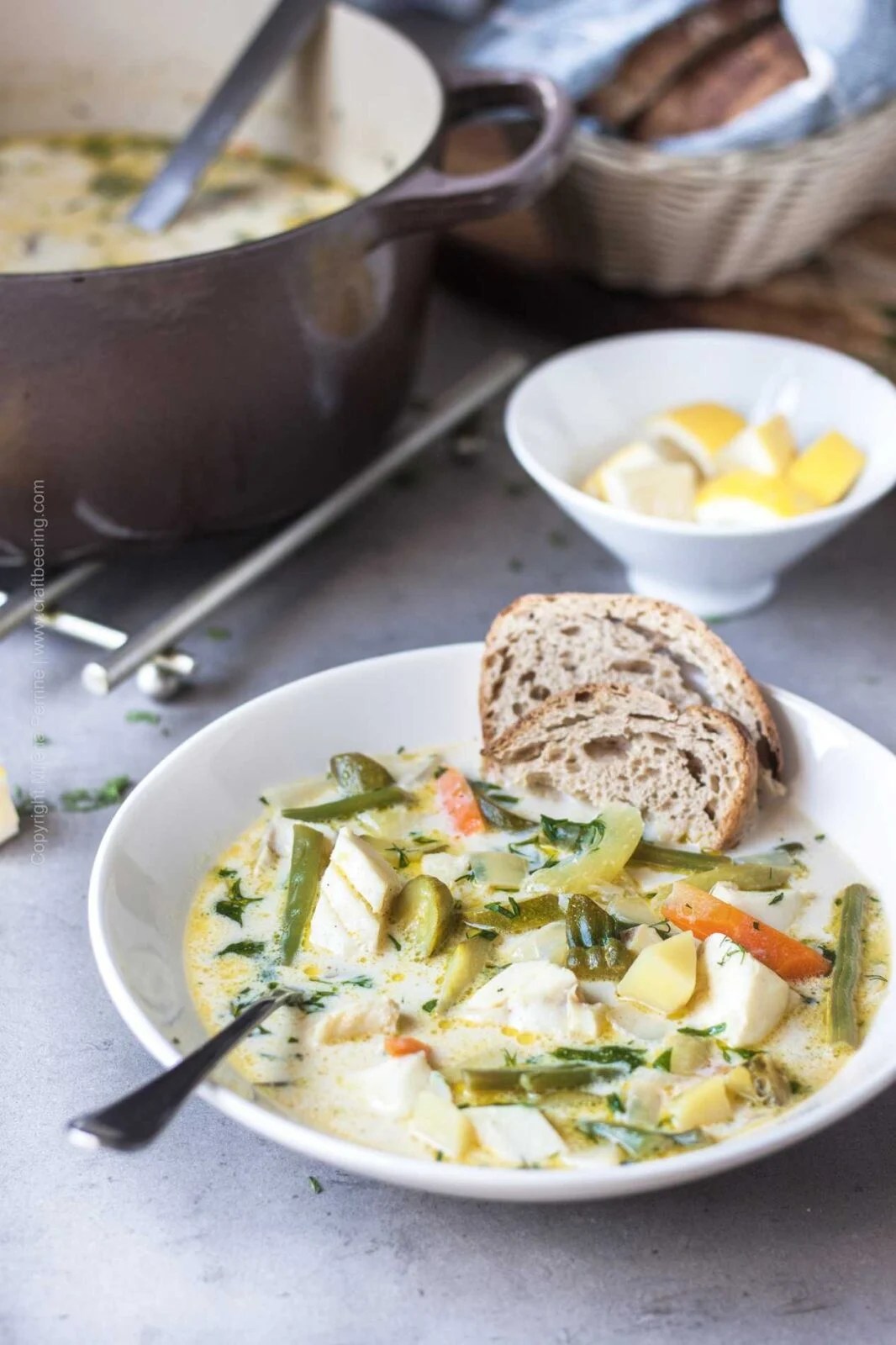 Fish Stew with Cod, Vegetables and Potatoes