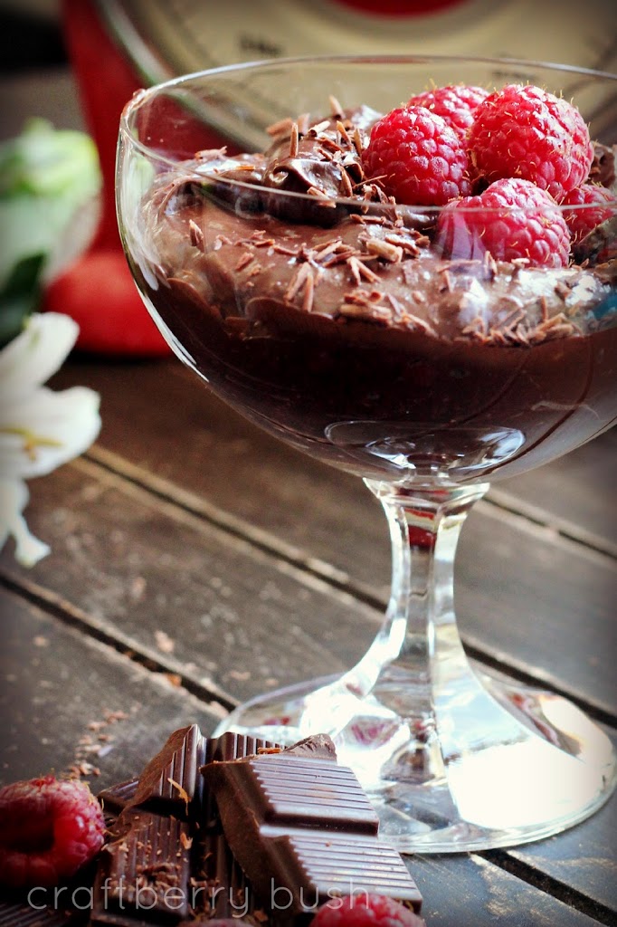 Healthy chocolate mousse