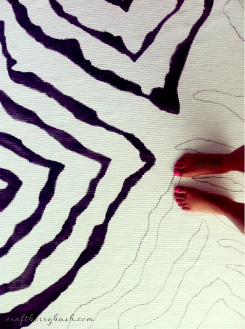 Into the Wild - Zebra IKEA Rug Hack (477 x 640 Pixel)