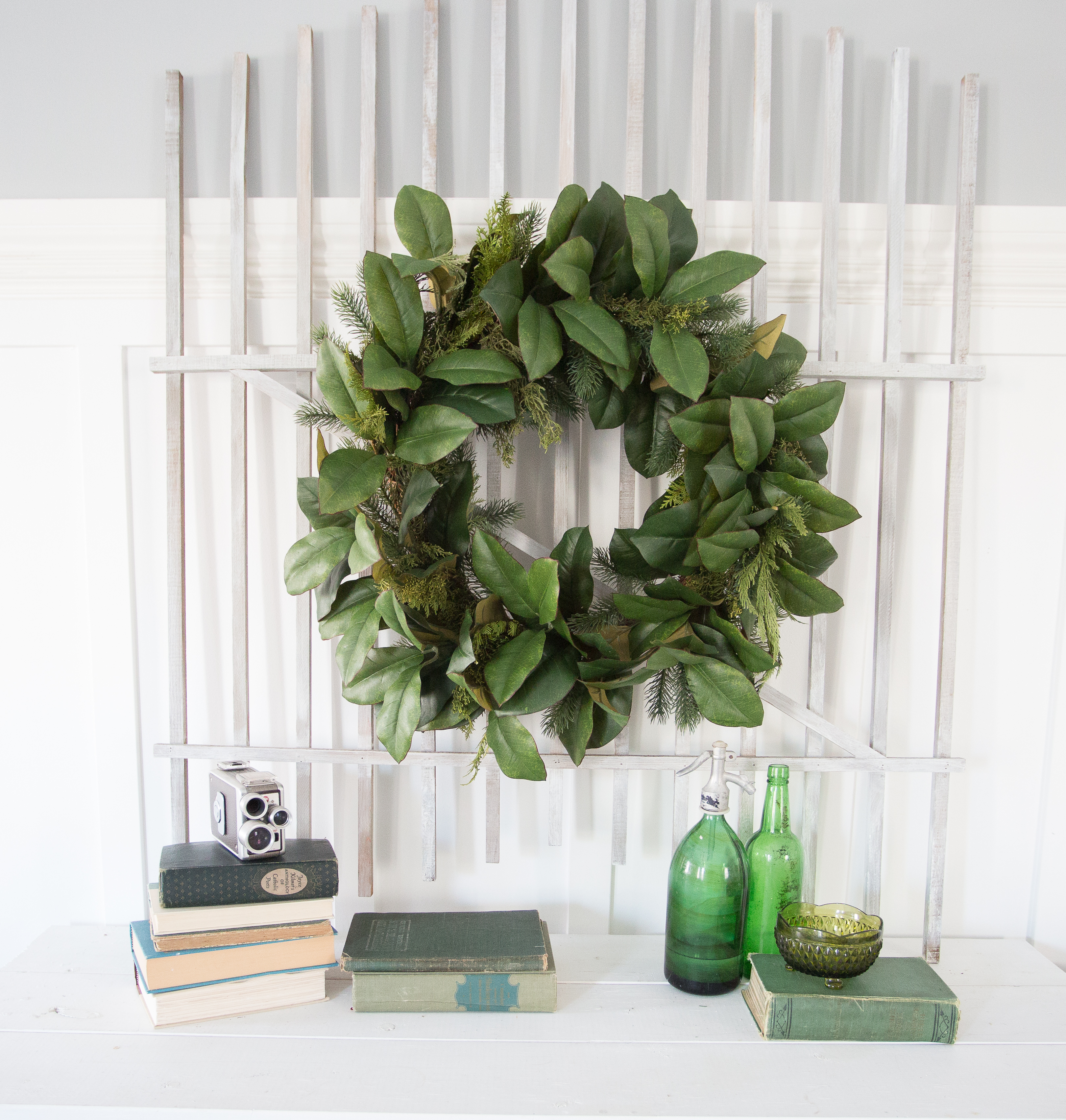 Wooden fence wall art