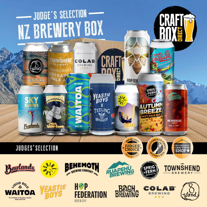 NZ Brewery Box Fresh Hop + Top Hits PRE ORDER Craft Box Direct