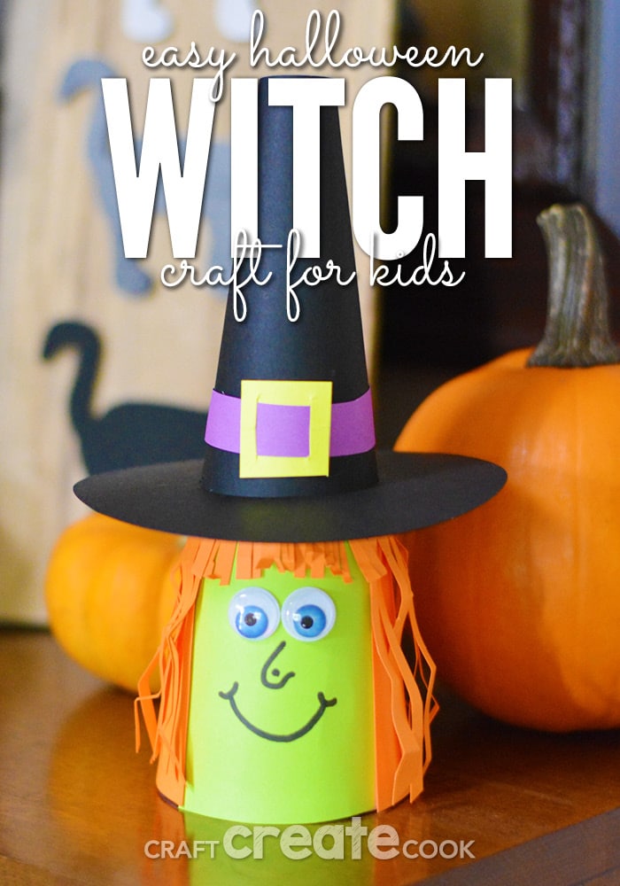 Paper Witch Halloween Craft Craft Create Cook