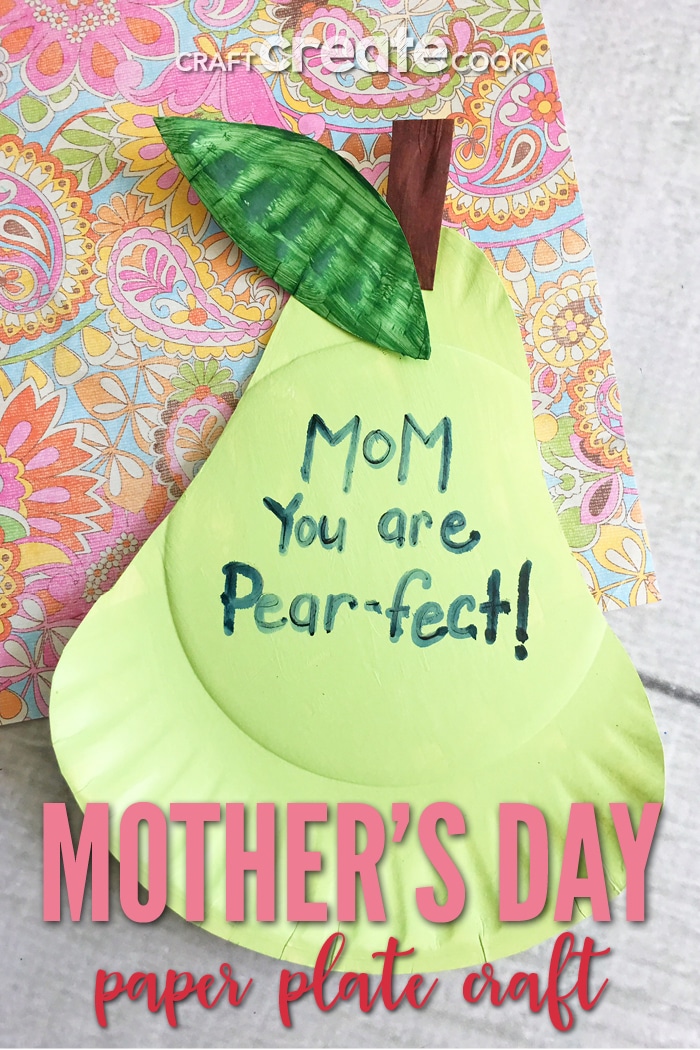 Mother's Day Paper Plate Craft for Kids Craft Create Cook