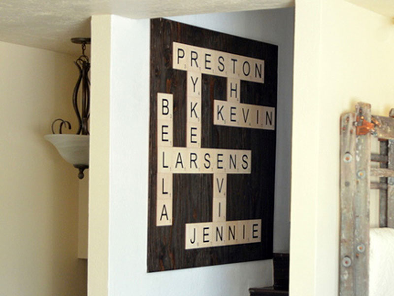 How to Make Scrabble Wall Art Home Decor