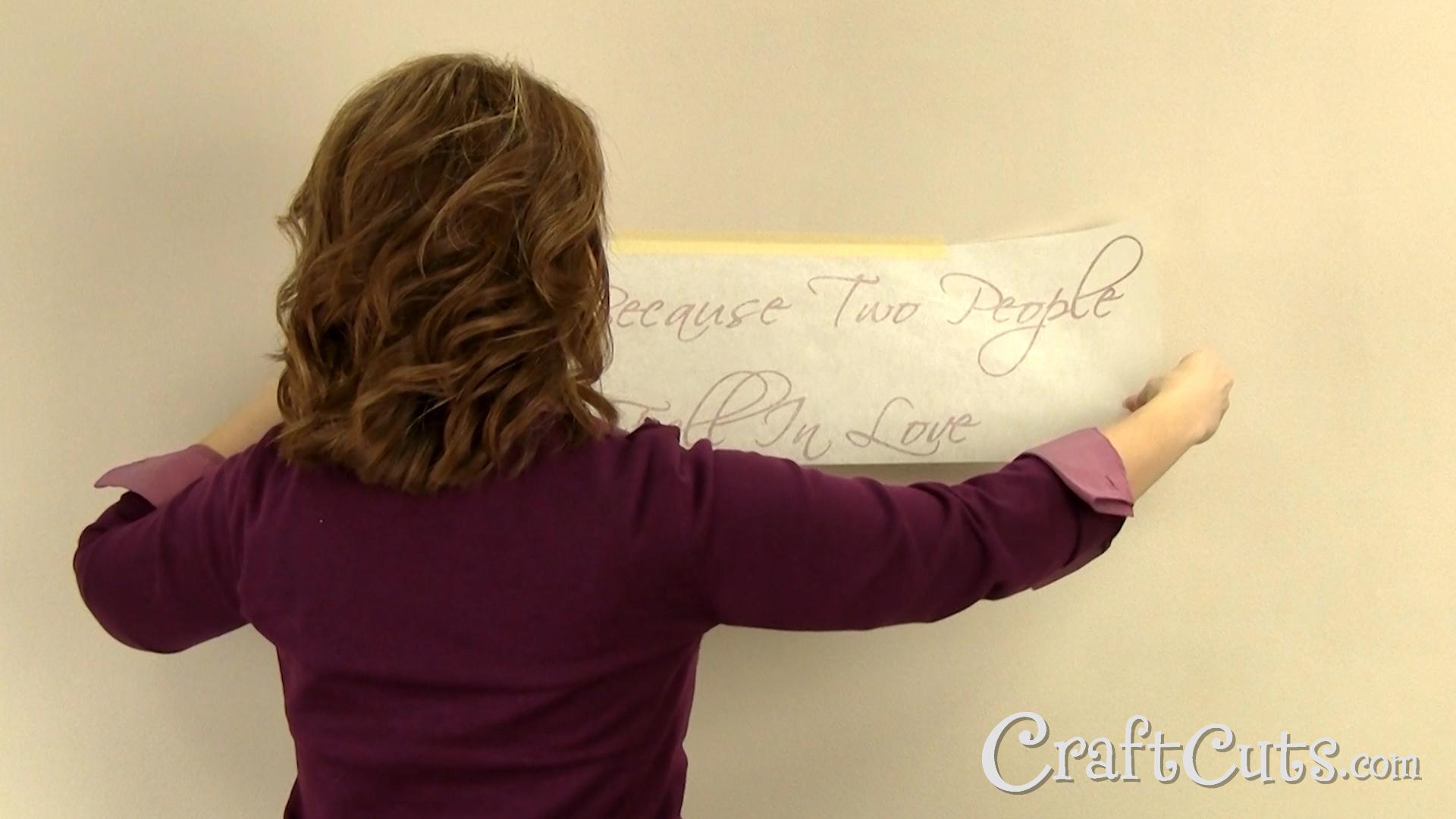 Apply Vinyl to the Wall CraftCuts Community