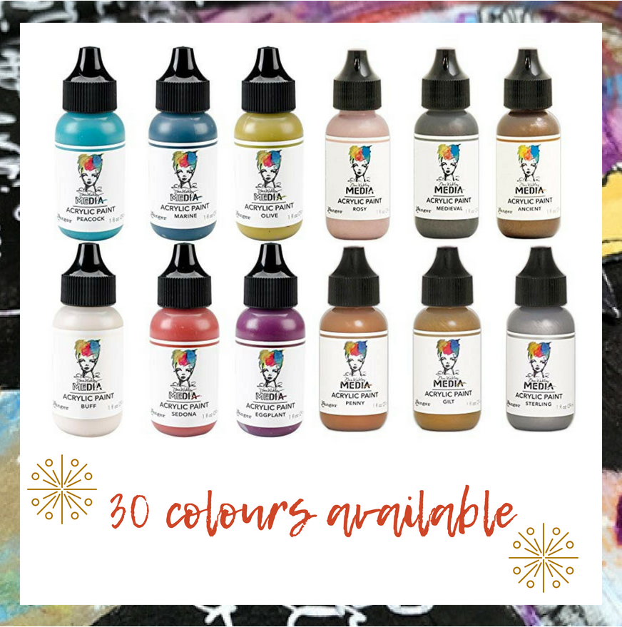 Dina Wakley Media Heavy Acrylic Paint 1 oz various colour to choose from