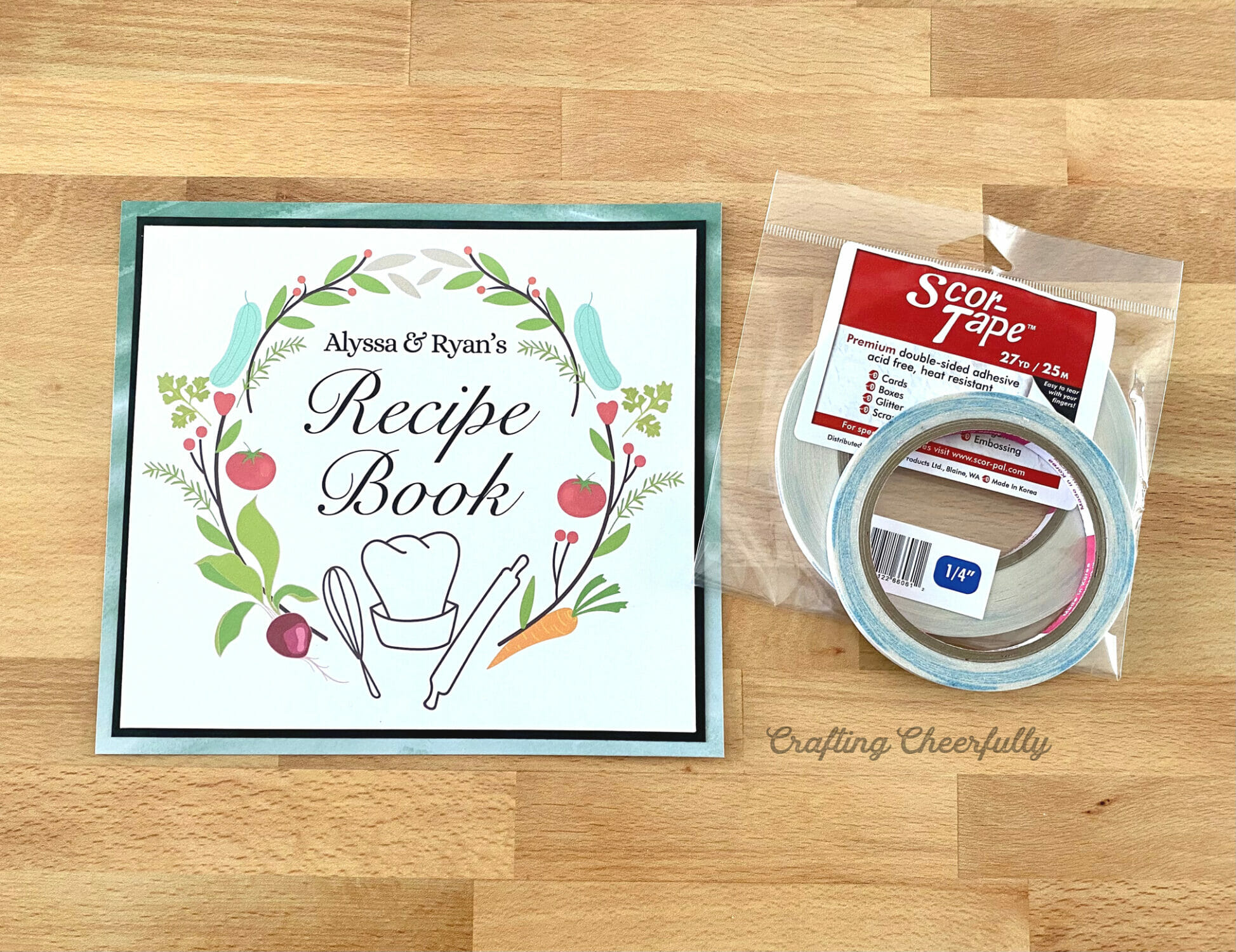 DIY Wedding Shower Recipe Book Crafting Cheerfully