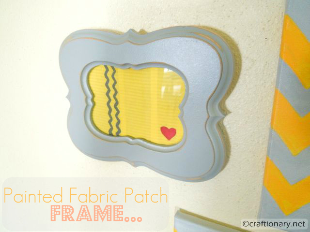 Painted Fabric Patch Frame (tutorial) - Craftionary