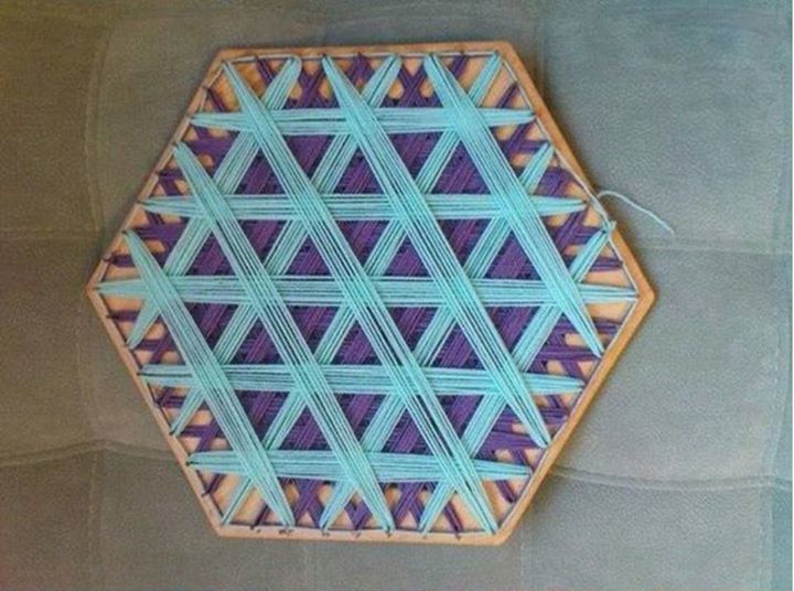 Hexagon Lap Looms For Placemats FREE CROCHET PATTERN — Craftorator