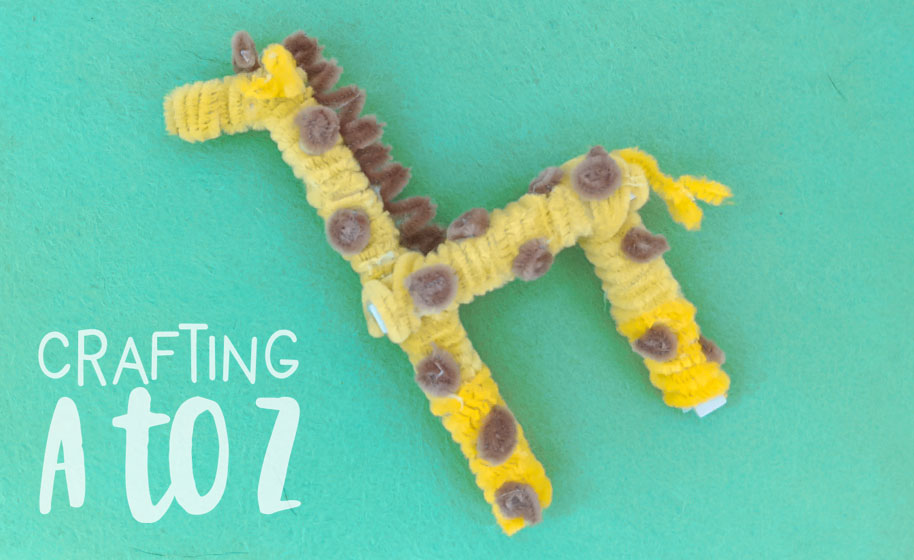 Fuzzy Clothespin Giraffe Craft Project Ideas