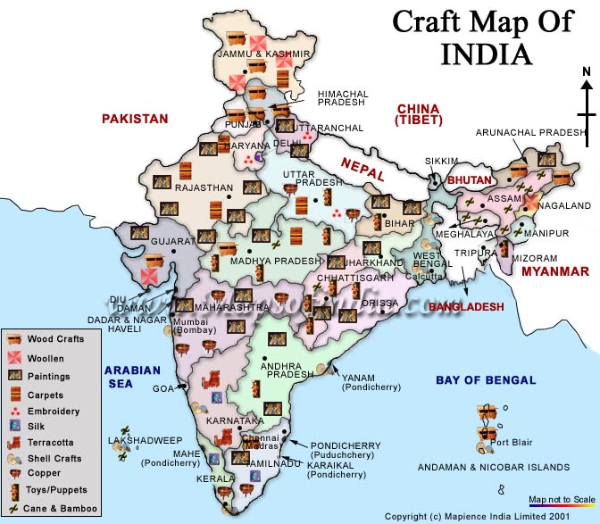 Political Map of India with States Nations Online Project