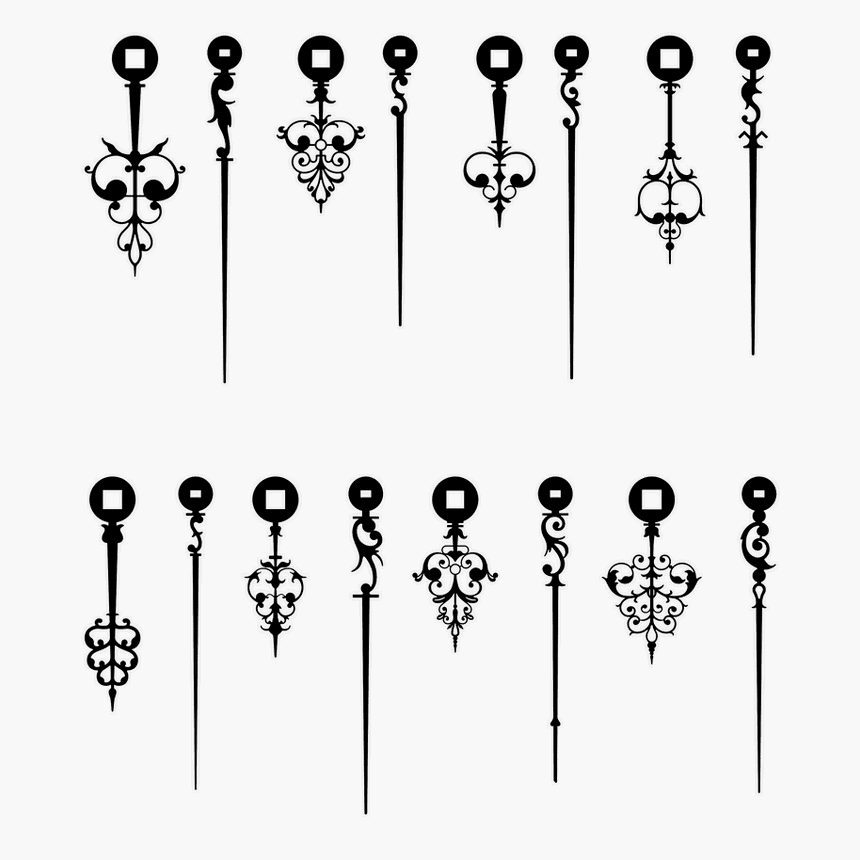 Collection of hands from long case clocks CRAFTSMANSPACE