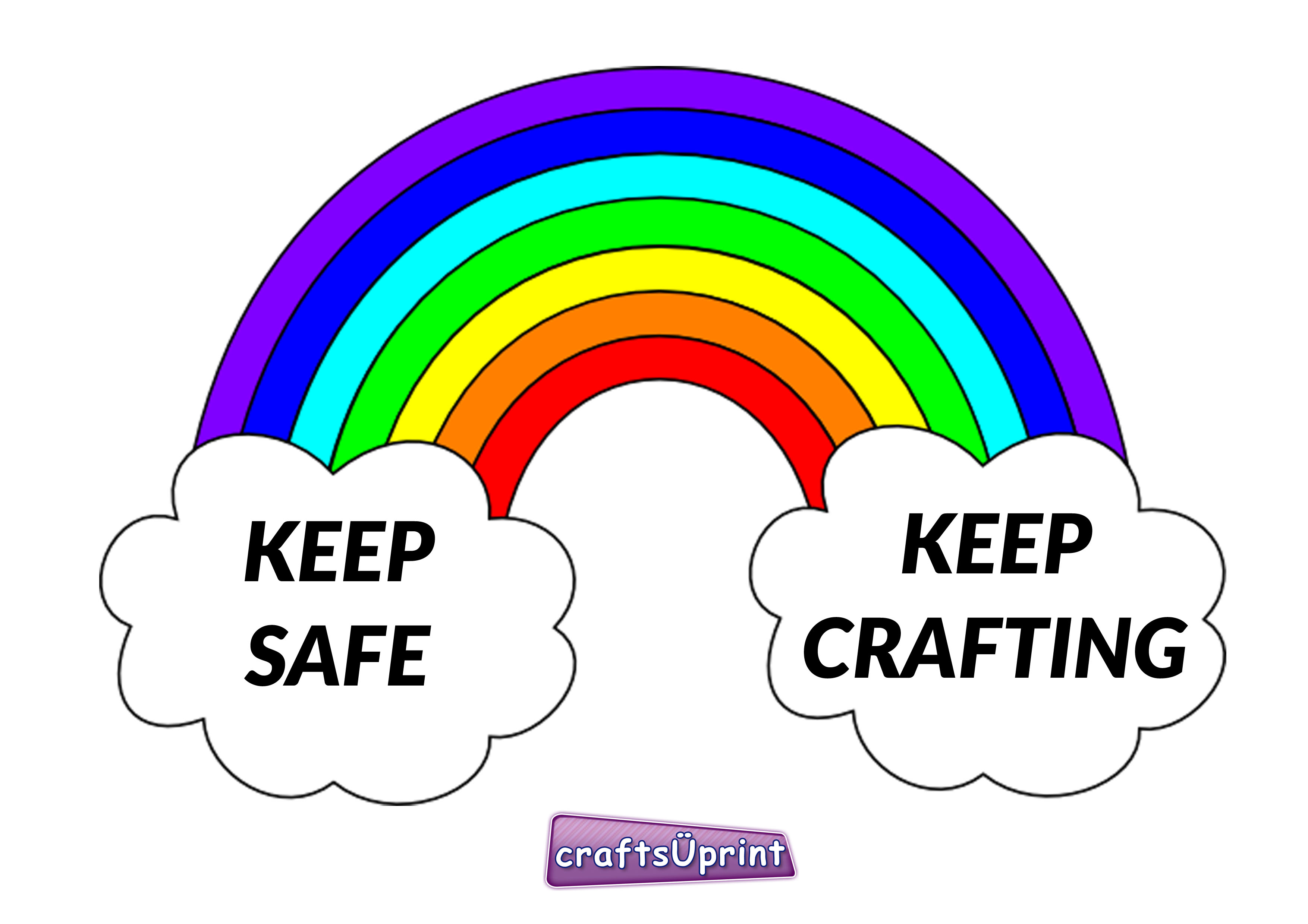 FREE C19 Window Rainbow Printables