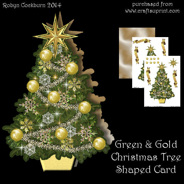 Quick and Easy Christmas Tree Shaped Cards