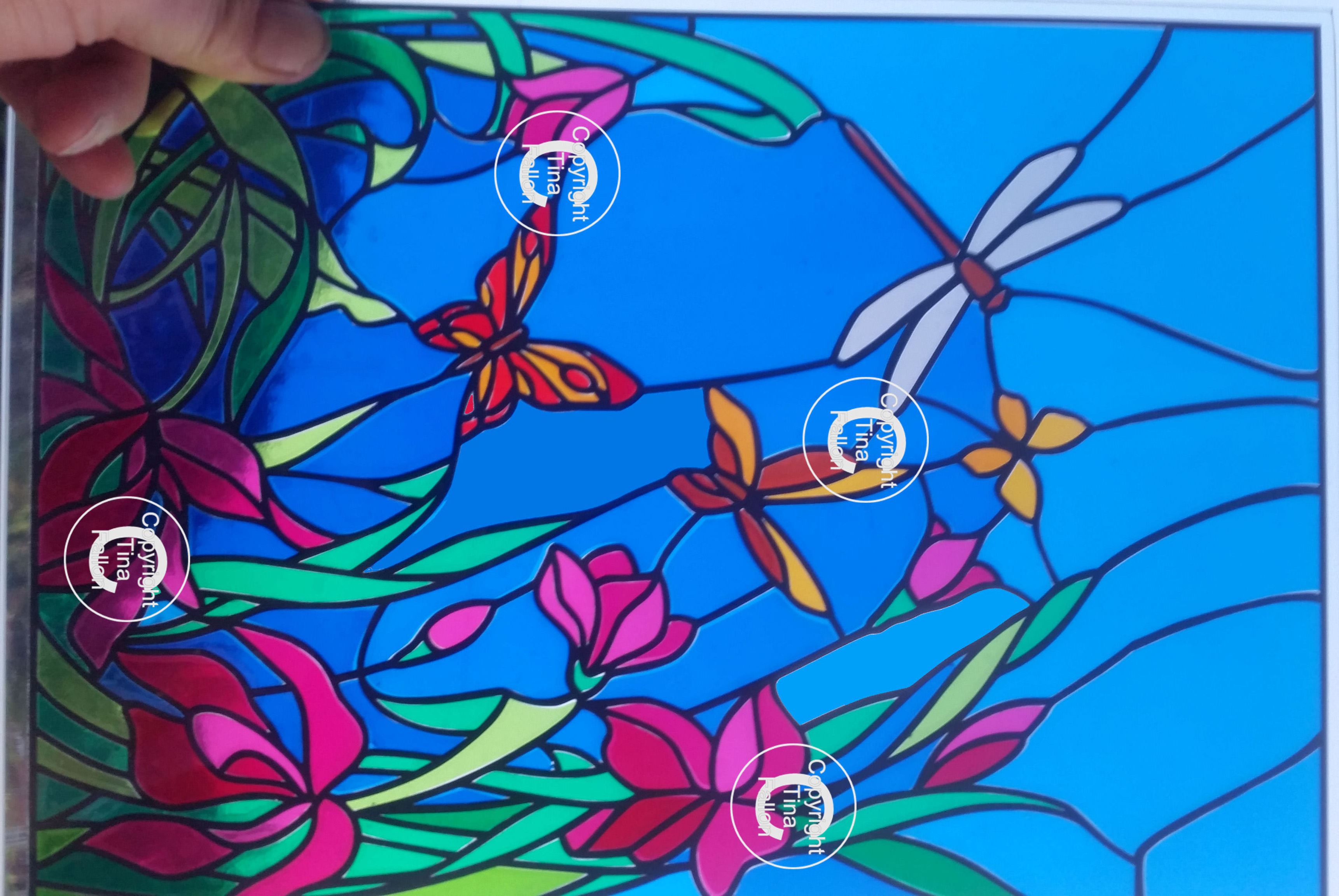 Using your cutting machine and stained glass vinyl