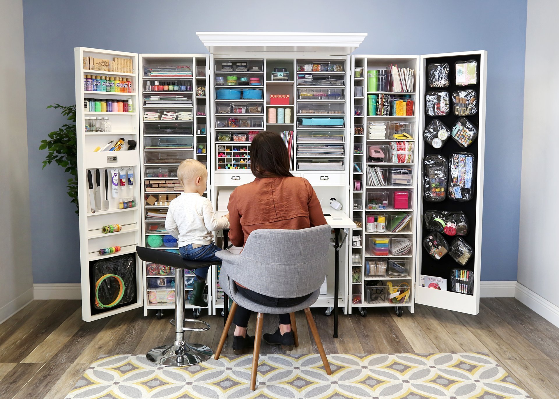 Crafty Life Mom Craft Room Tour my Original Scapbox Workbox