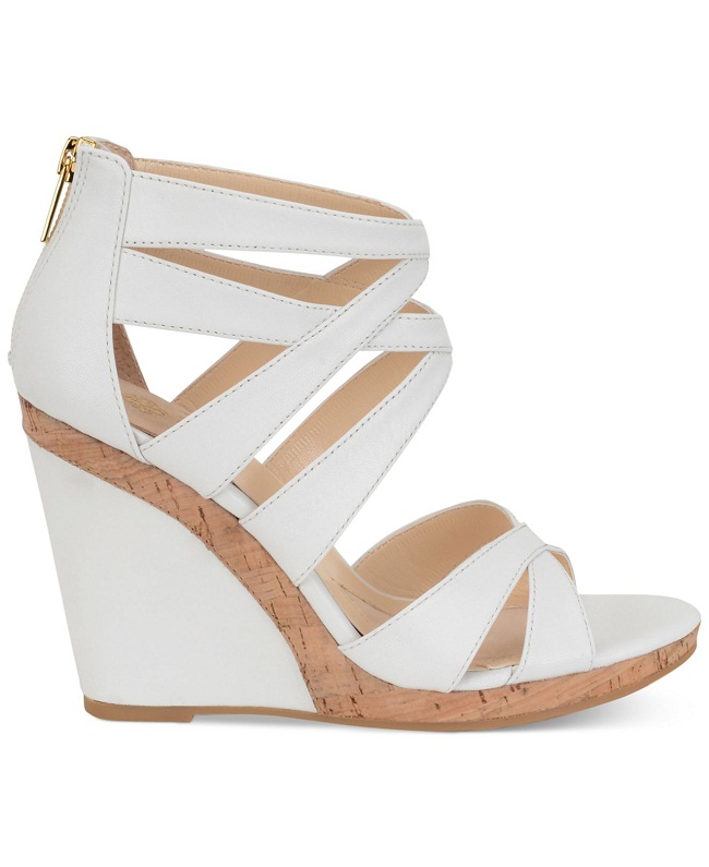 White Wedge Sandals