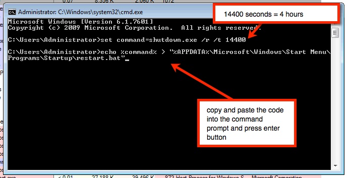 Auto Reboot Windows 7 Enterprise Every X Hours Craig Edmonds