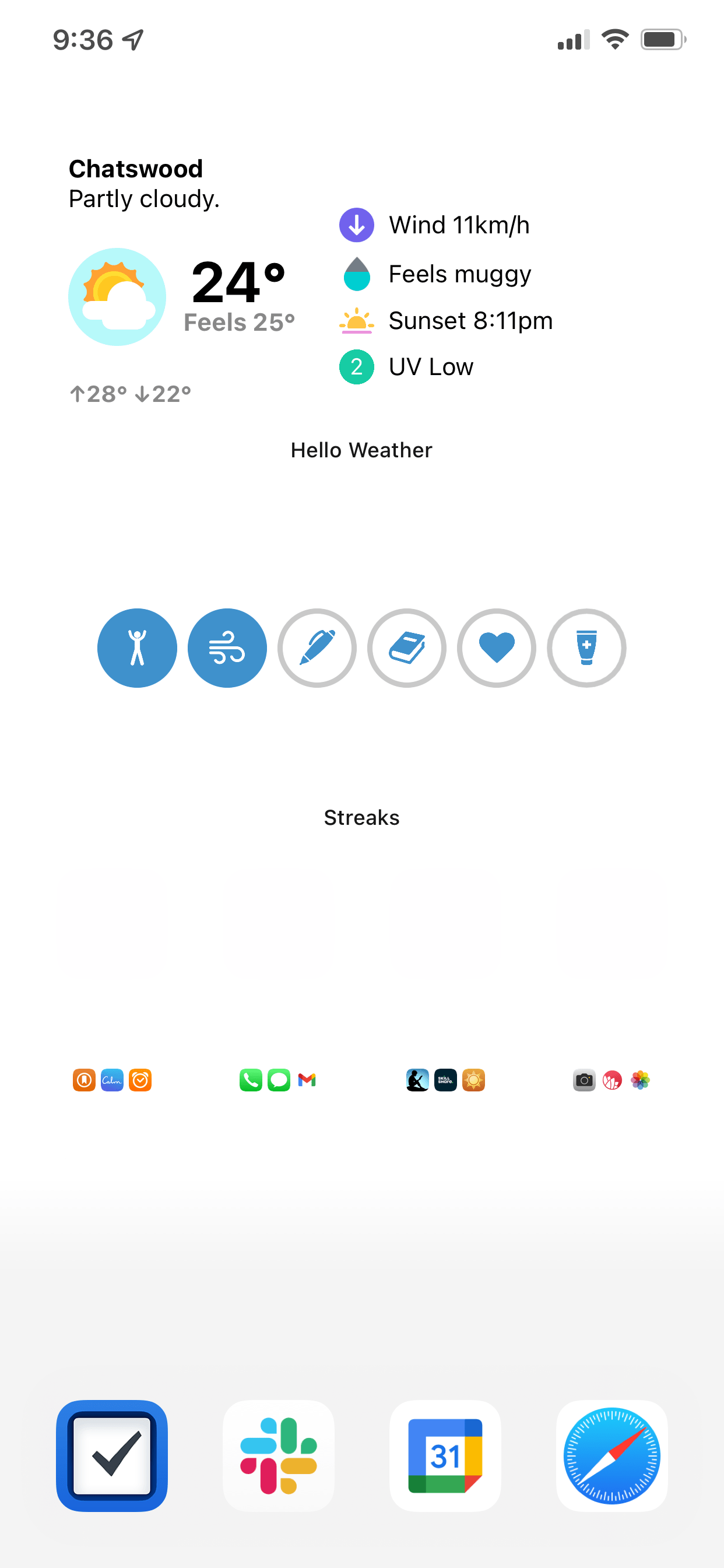 My iPhone Home screen