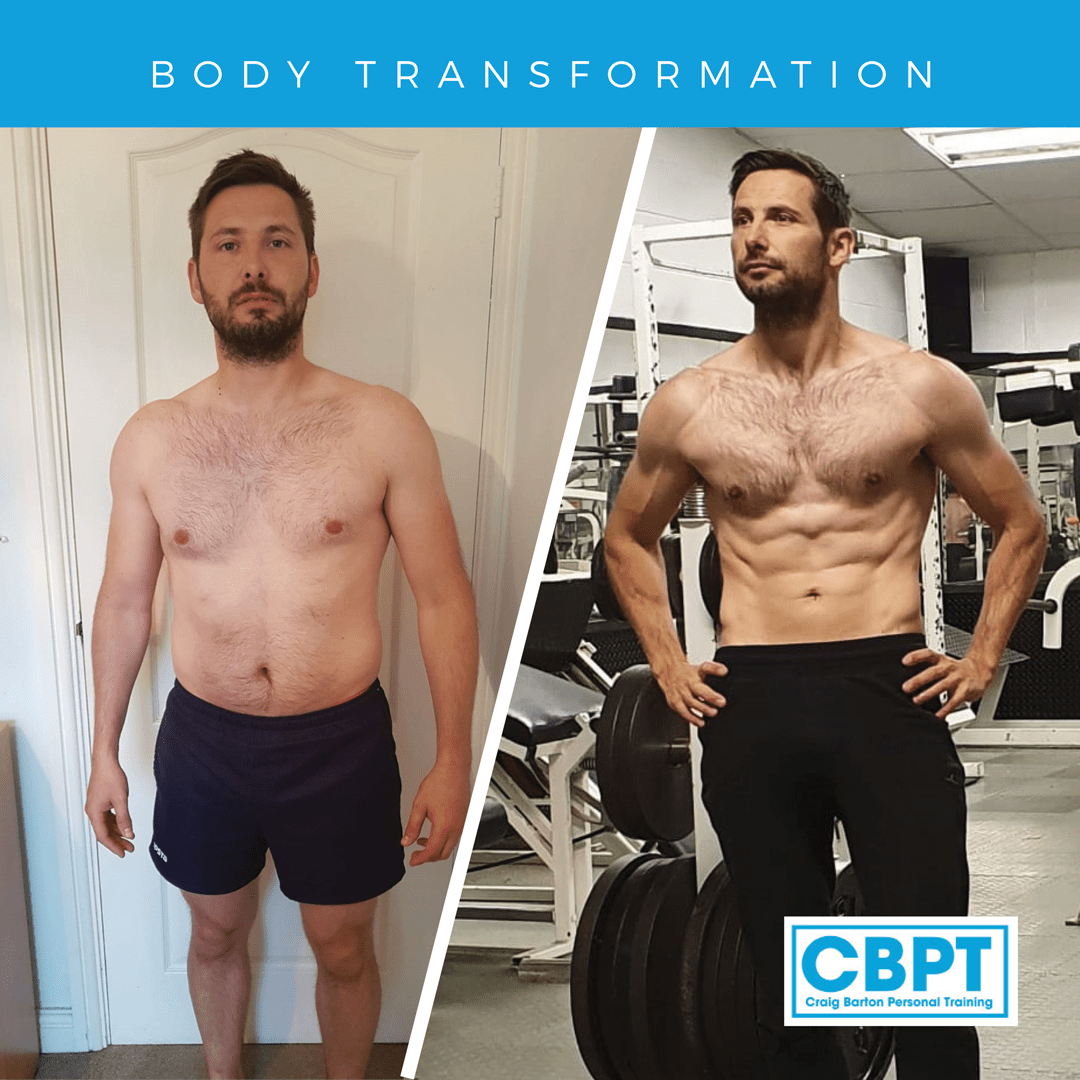 Wayne Body Transformation working with Craig Barton PT