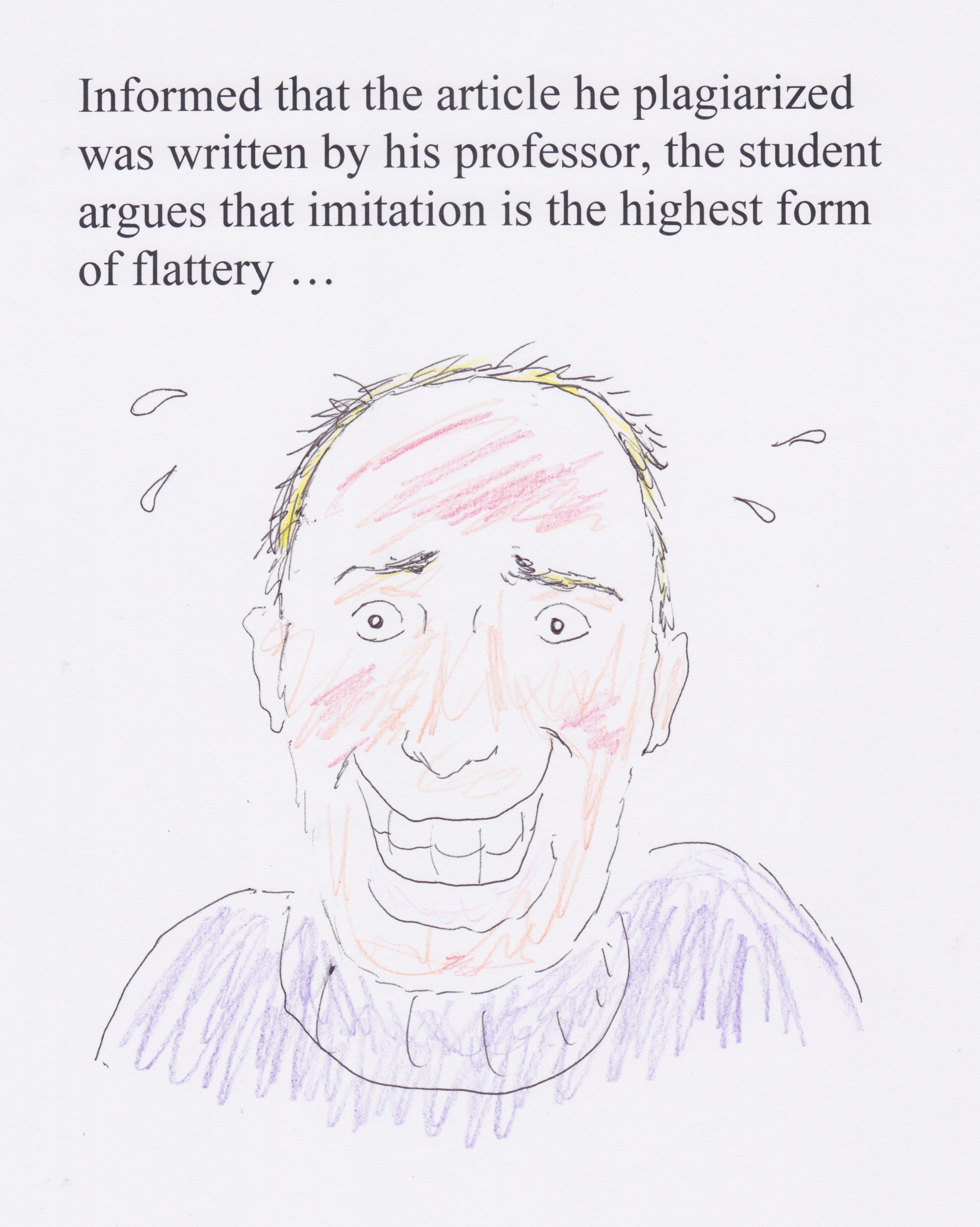 Plagiarizing the professor (cartoon) Bible Background