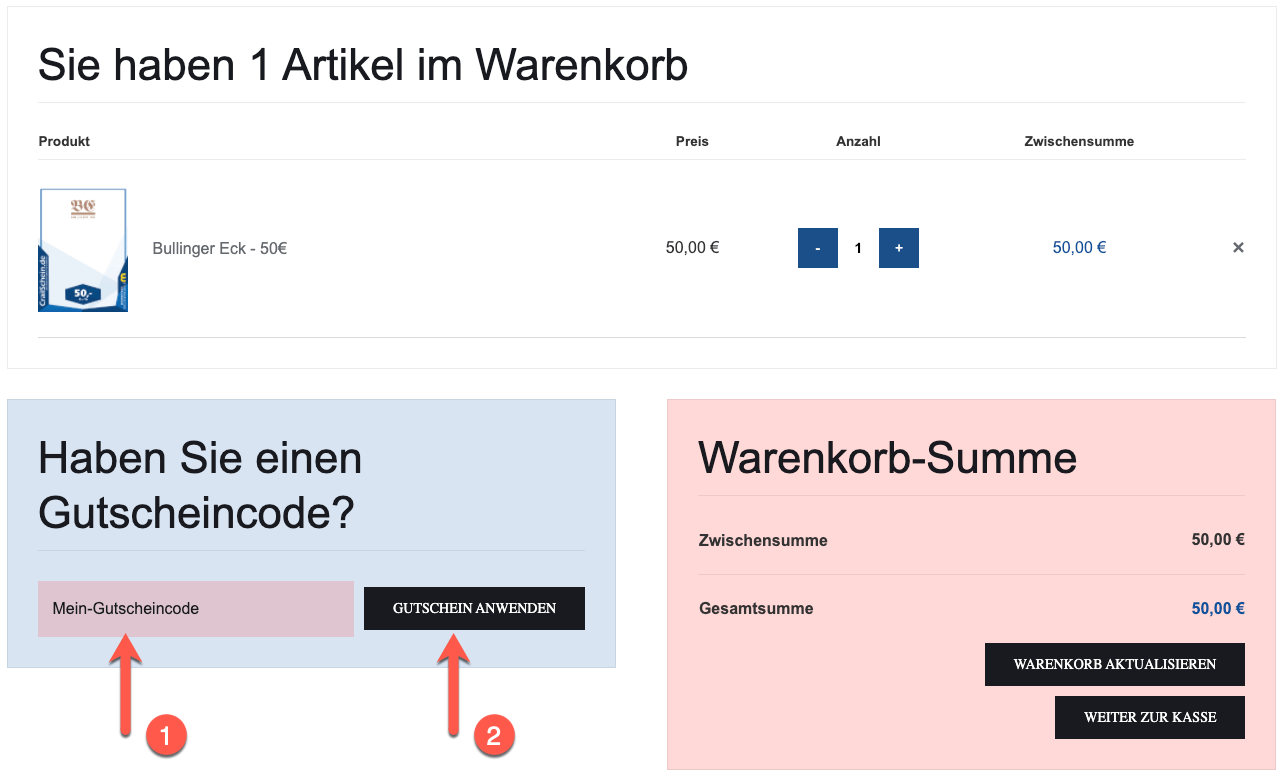 Wie verwende ich einen GutscheinCode CrailSchein.de