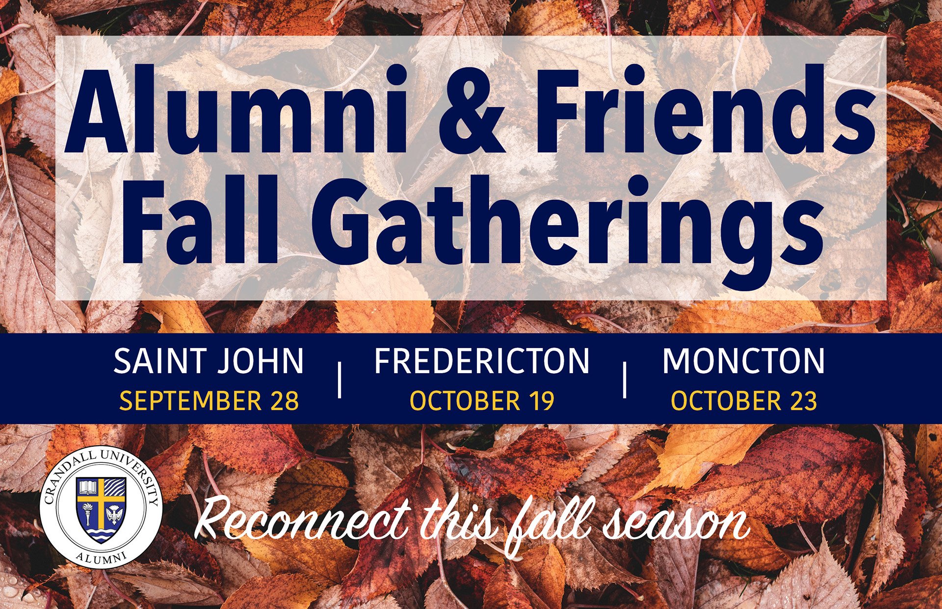 Alumni & Friends Fall Gathering Moncton Crandall University