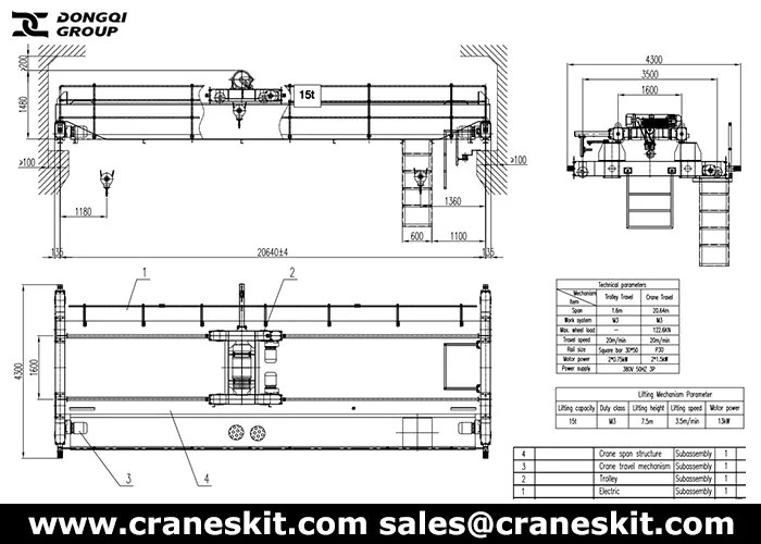 15 Ton Overhead Crane to Kenya ABC of Agri