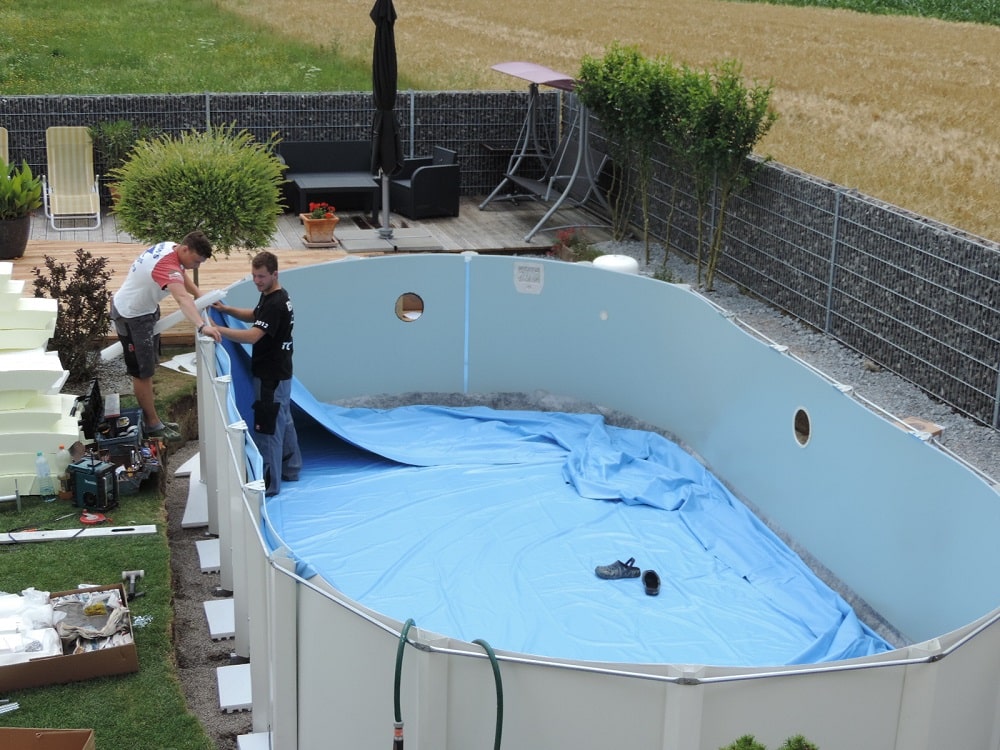 Pool aufstellen Aber wann? Cranpool