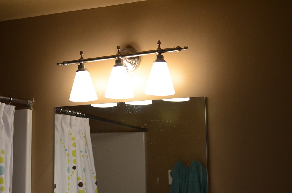 Basement Bathroom Makeover, courtesy of Lowe’s Crap I've Made