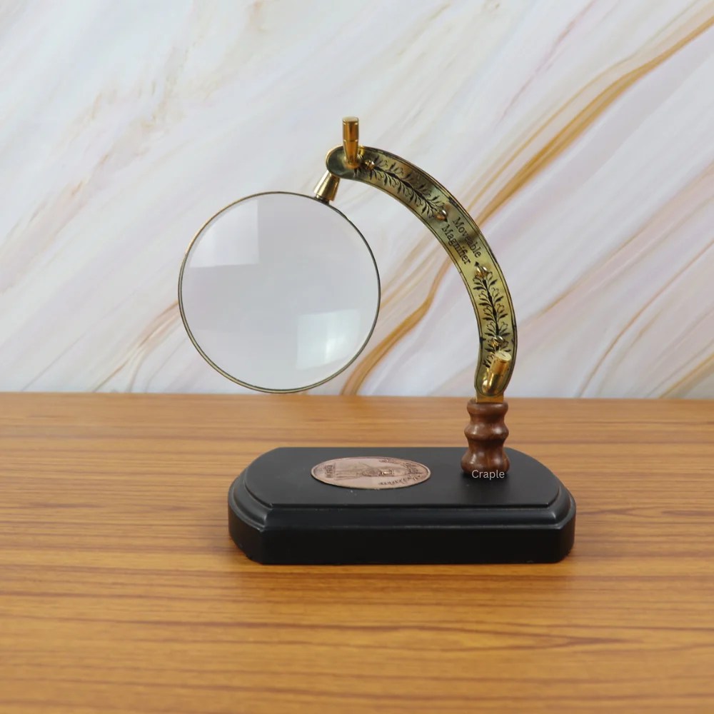 Brass Table Magnifying Glass