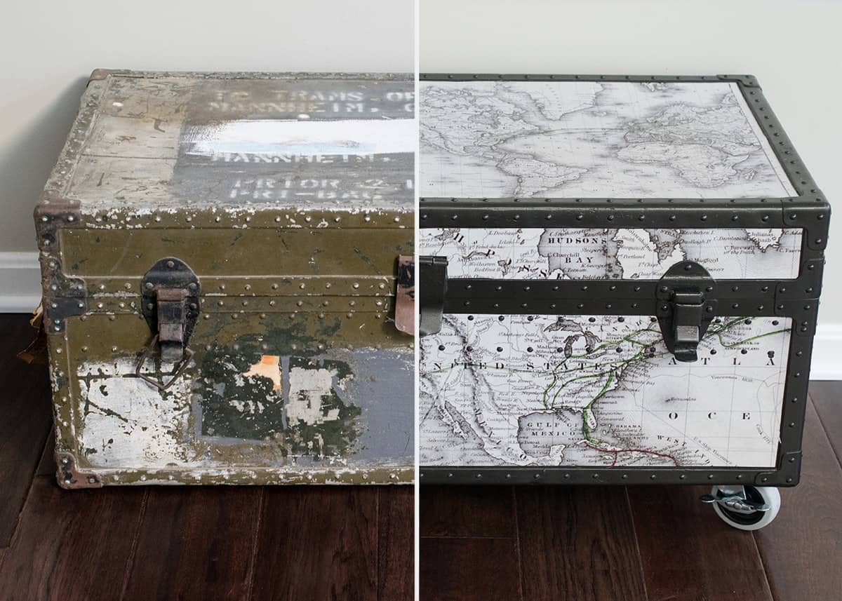 Antique Trunk Makeover • Craving Some Creativity