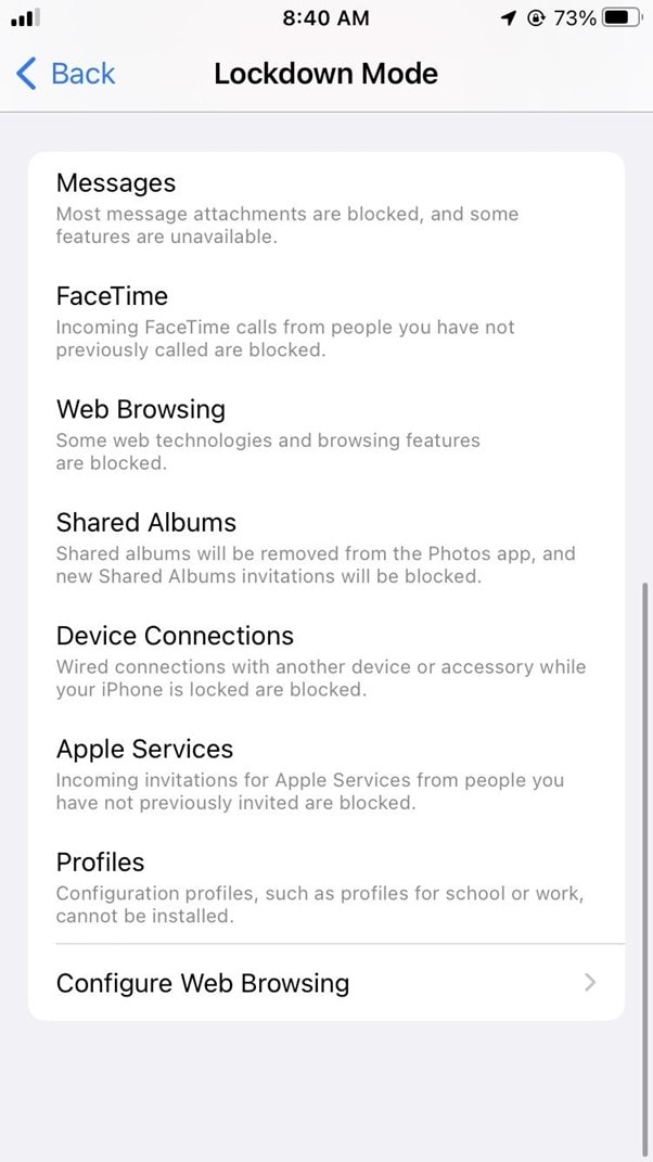 What is Apple Lockdown mode?