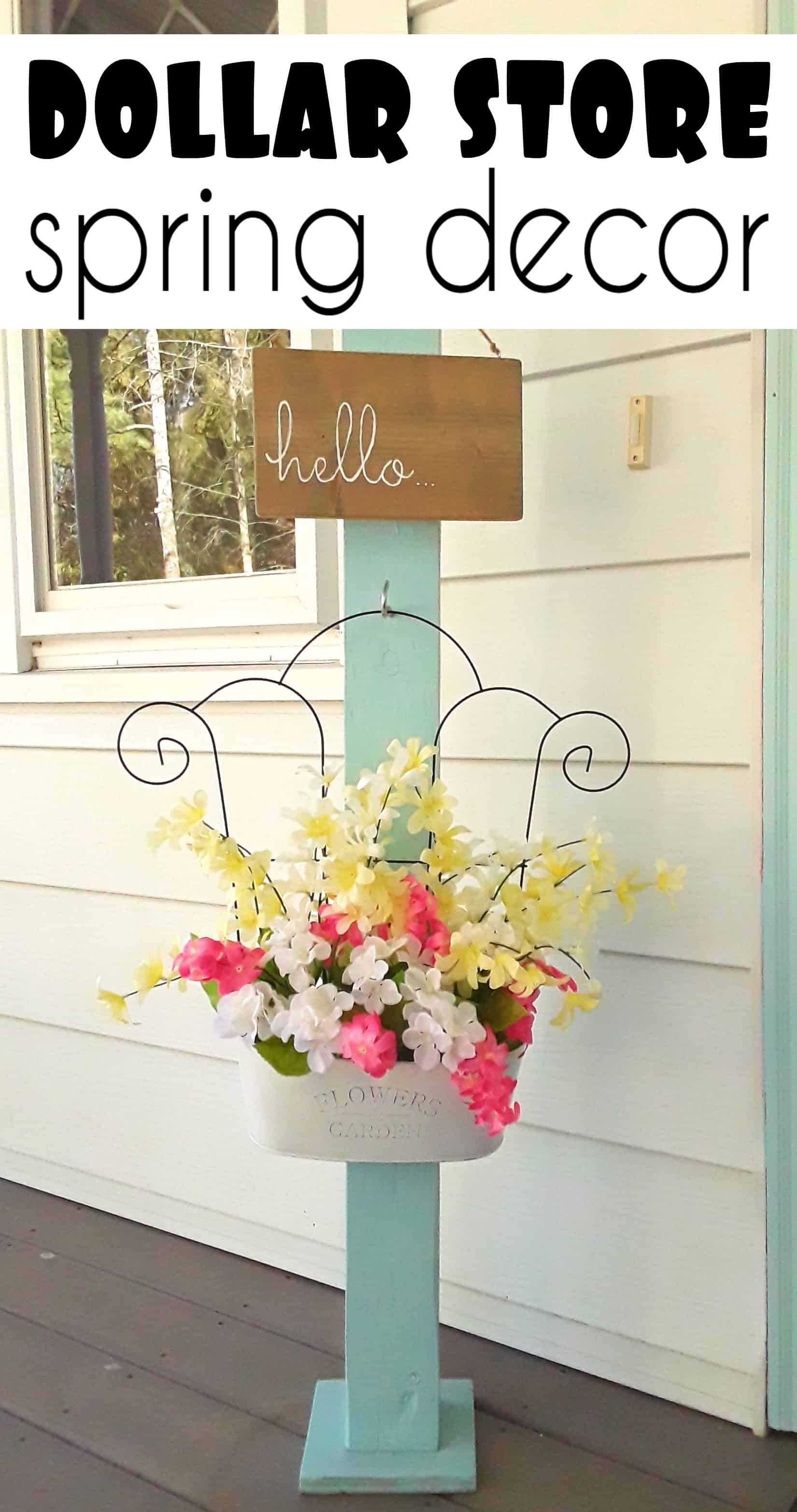 Dollar store spring decor Crazy DIY Mom