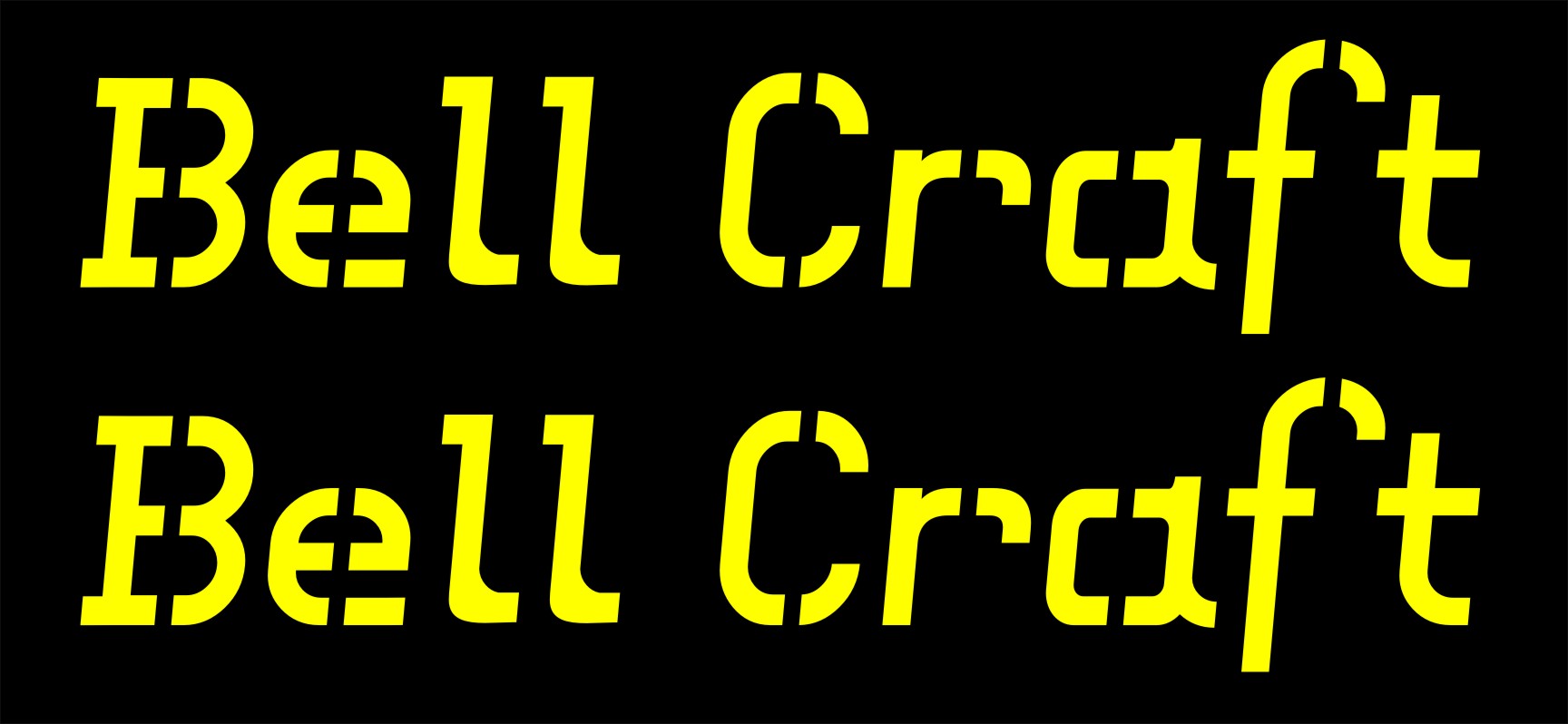 Bell Craft Boat decals TWO (2) 500 x 105 mm each choose your color