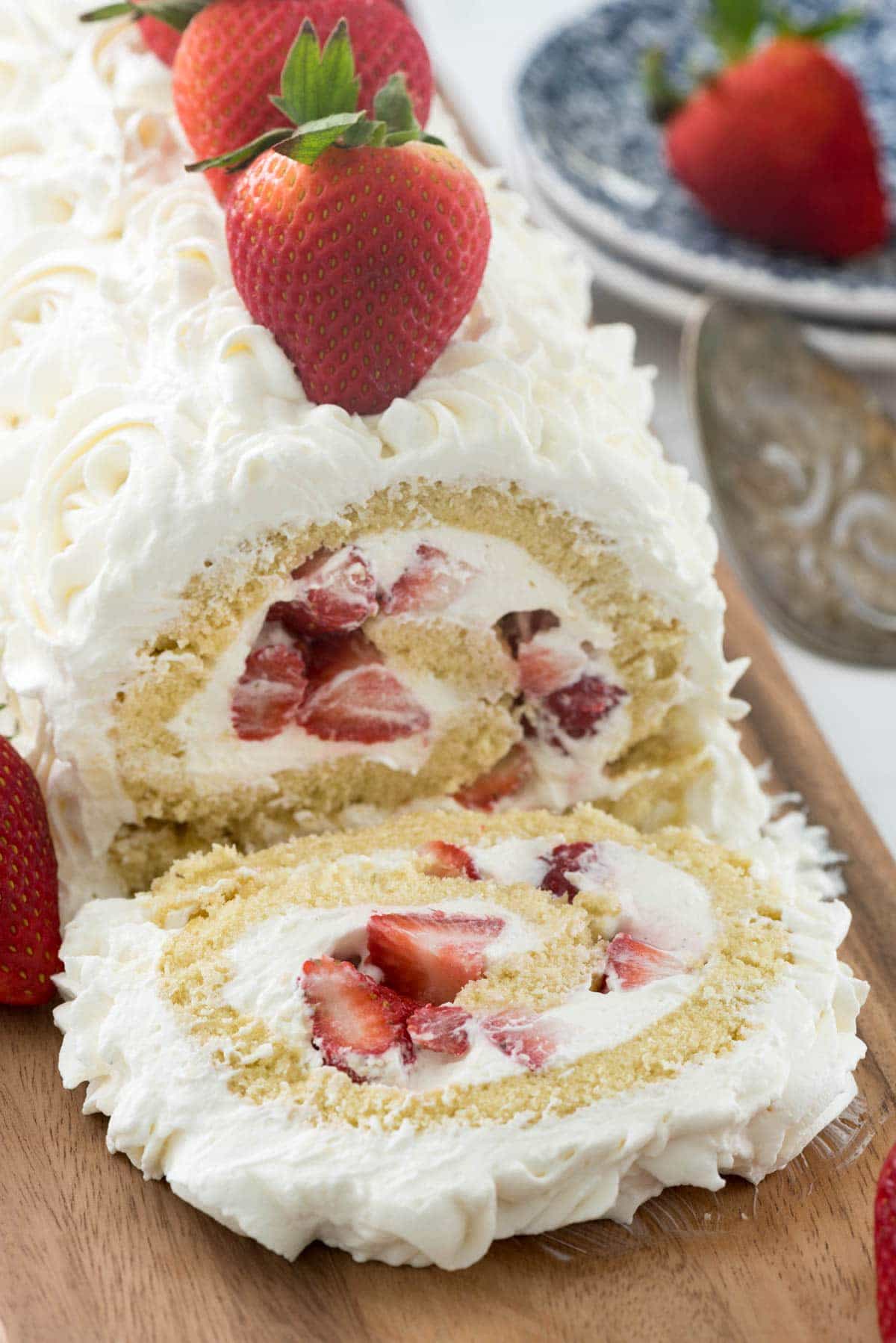 Strawberry Shortcake Cake Roll Crazy for Crust