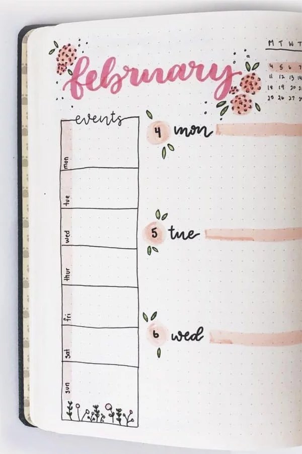 Bullet Journal Weekly Spread Ideas For February 2020 Crazy Laura