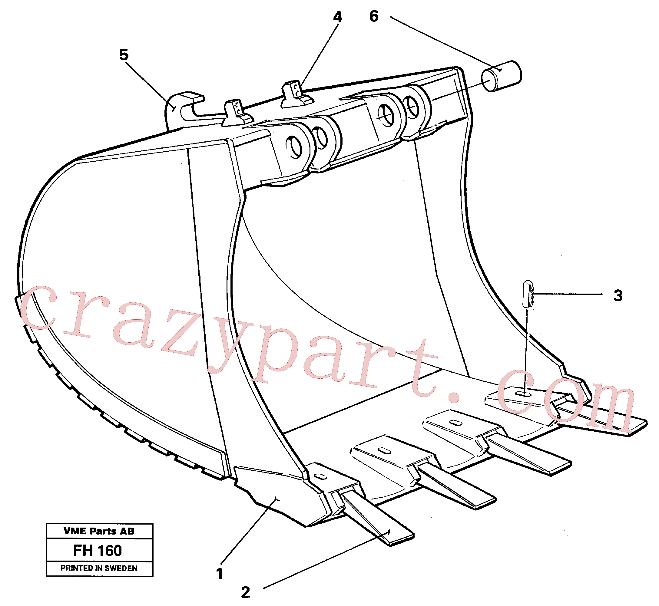 Volvo excavator part VOE14242946 Bucket for sale