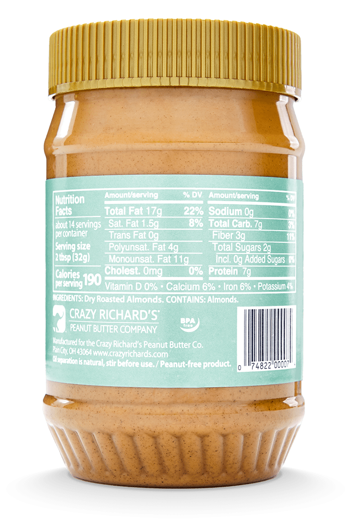 Natural Almond Butter Crazy Richard's
