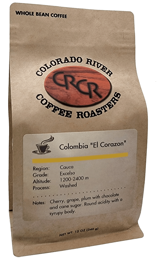 Colombia "El Corazon" Excelso CRCR Vegas Coffee Roasters Fresh Roasted Coffee Microroasters