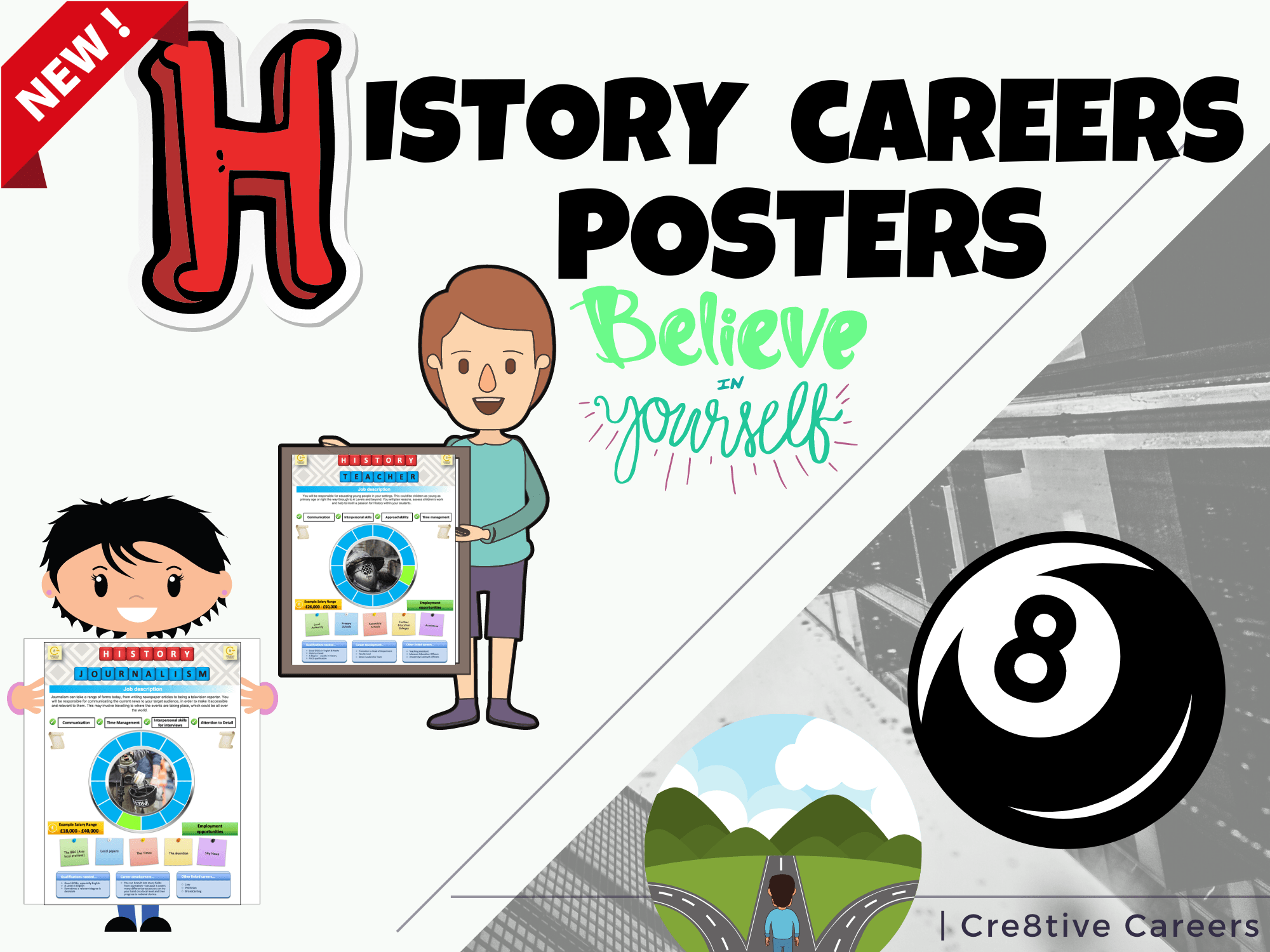 Cre8tive Resources History Careers Posters