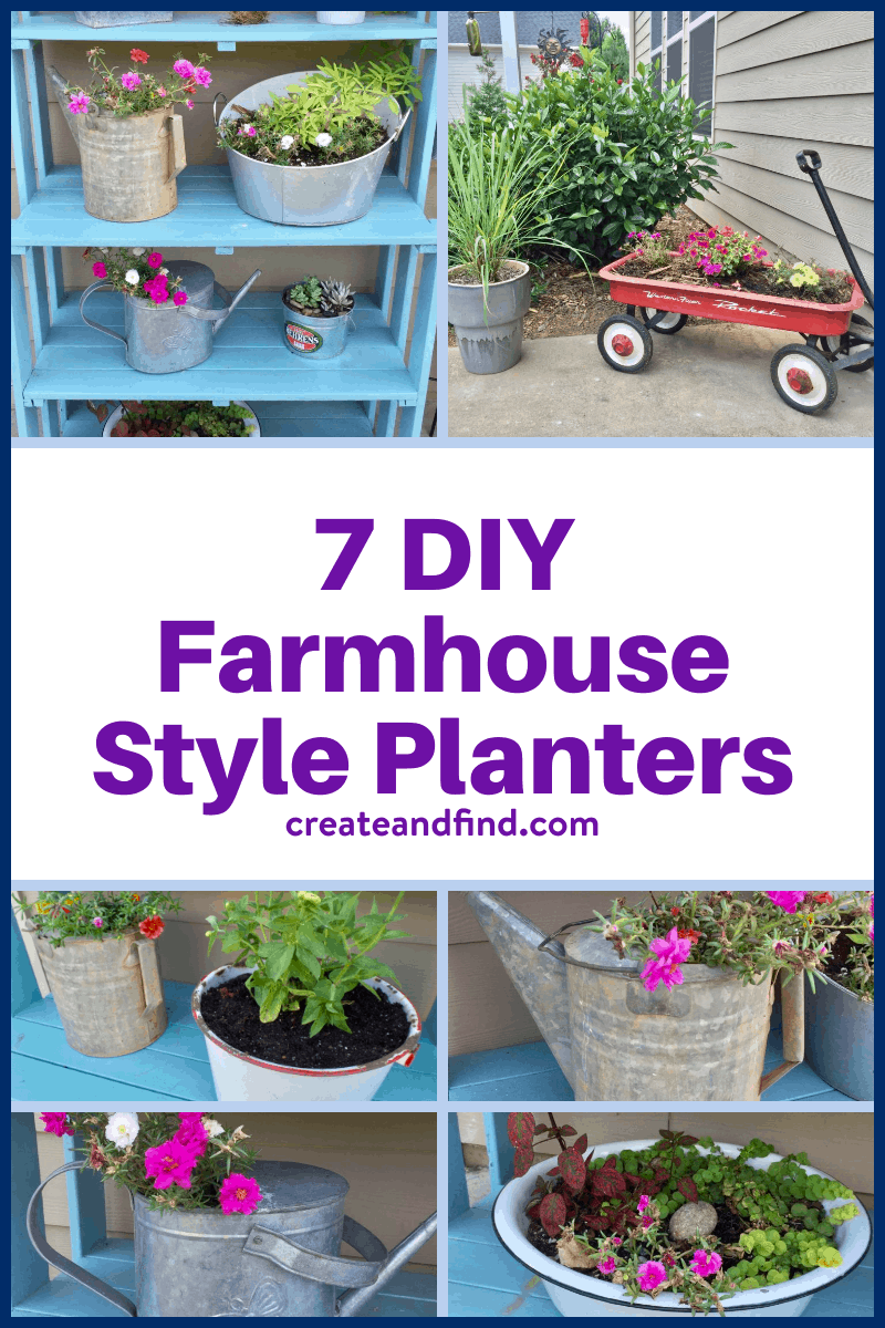7 Easy DIY Farmhouse Style Planters