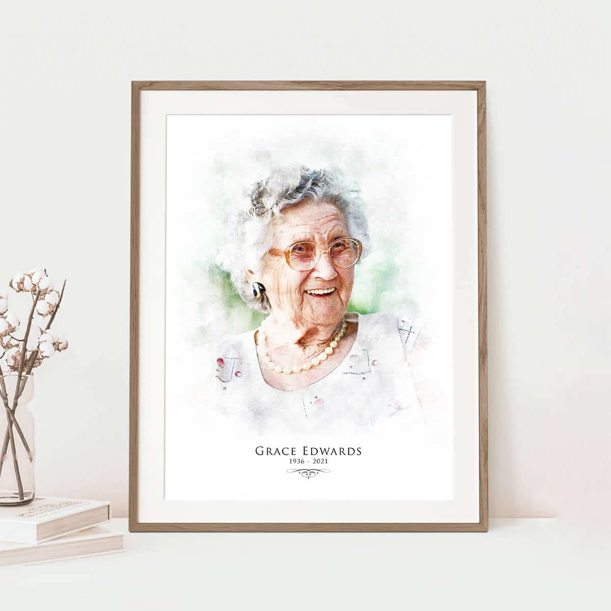 In Loving Memory Portrait Memorial A Beautiful Sympathy Gift